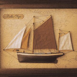cuadro replica velero belle olga