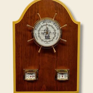 estacion meteorologica plafon madera termometro e higrometro minis