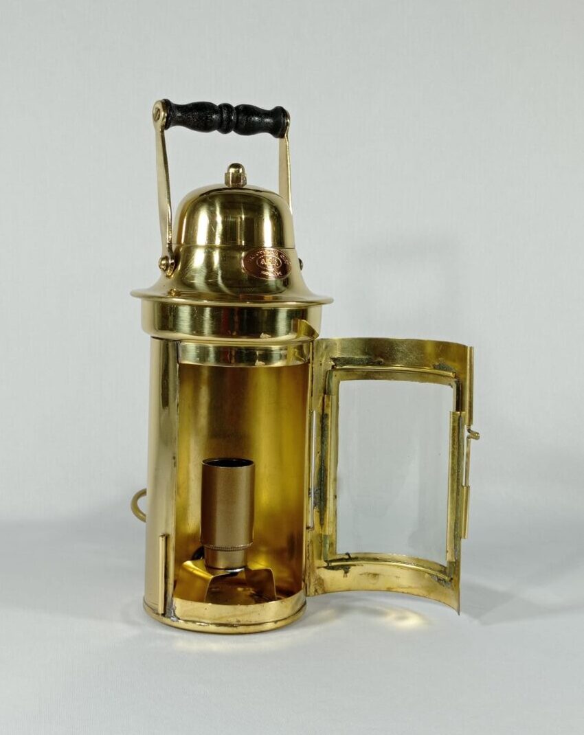 lampara abierta laton tubular