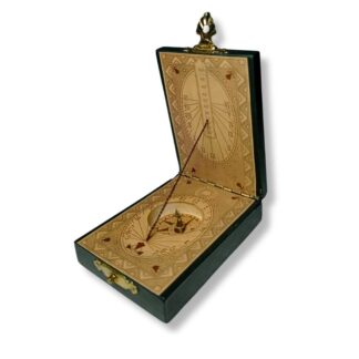 reloj solar caja verde portatil
